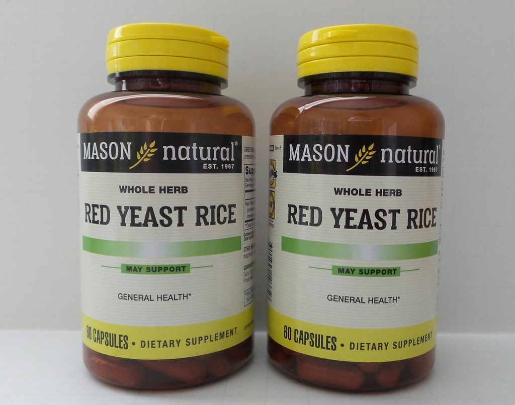 MASON NATURAL Red Yeast Rice kapselit - 60ct, pakkaus 2