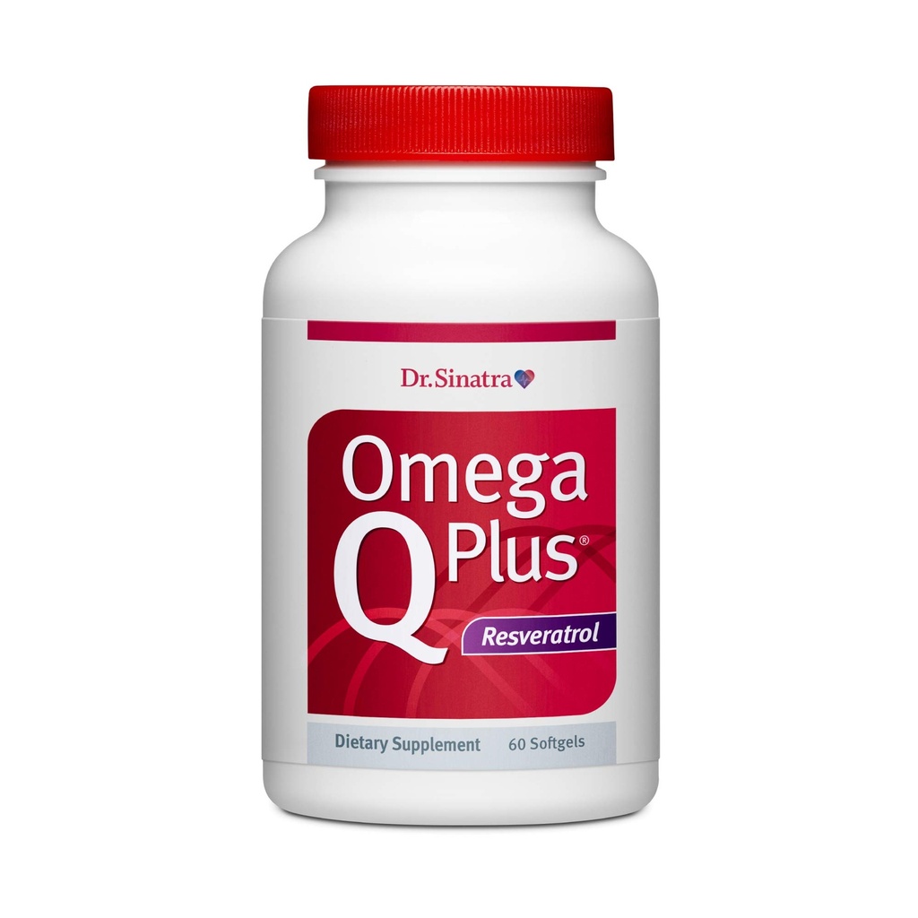 Tohtori Sinatra Omega Q Plus Resveratrol - Omega-3 täydentää CoQ10 ja Resveratrol - edistää kattava sydän ja koko kehon terveyttä auttaa sinua ikääntymään hyvin (60 softgels)