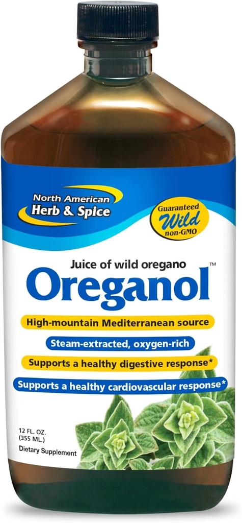 POHJOIS- AMERICAN HERB & SPICE Oreganol P73 Juice - 12 fl oz, pakkaus 5 - Wild Oregano Oil - Heart & Digestive Health - Munuaiset, Pancreas & Liver Support - non-GMO - 865 Yhteensä