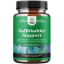 Gallbladder Support Digestive Enzymes med Ox Bile - Purified Ox Bile Salts för No Gallbladder & Pancreas Cleanse, Detox & Repair - Digestion Supplement med Pancreatin & Chanca Piedra - 90 kapslar