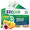 EZC Pak 5- Day Tapered Immuuni tuki Booster - vitamiinin immuuni tuki täydentää, Echinacea, Sinkki C-vitamiini, Immuuni Boosters aikuisille - Immuuni tuki vitamiinit (Pack of 2)