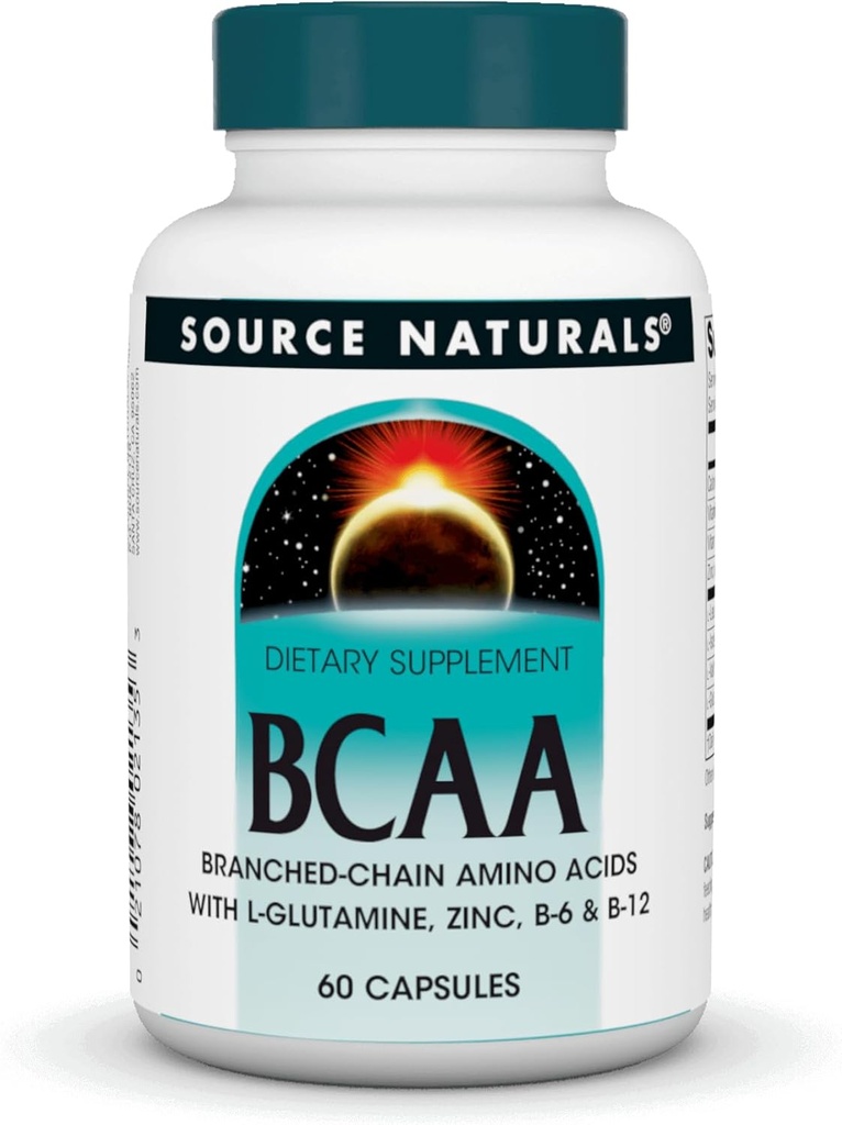 Source Naturals BCAA haarautunut ketju Aminohapot, tarjoaa tukea Body...