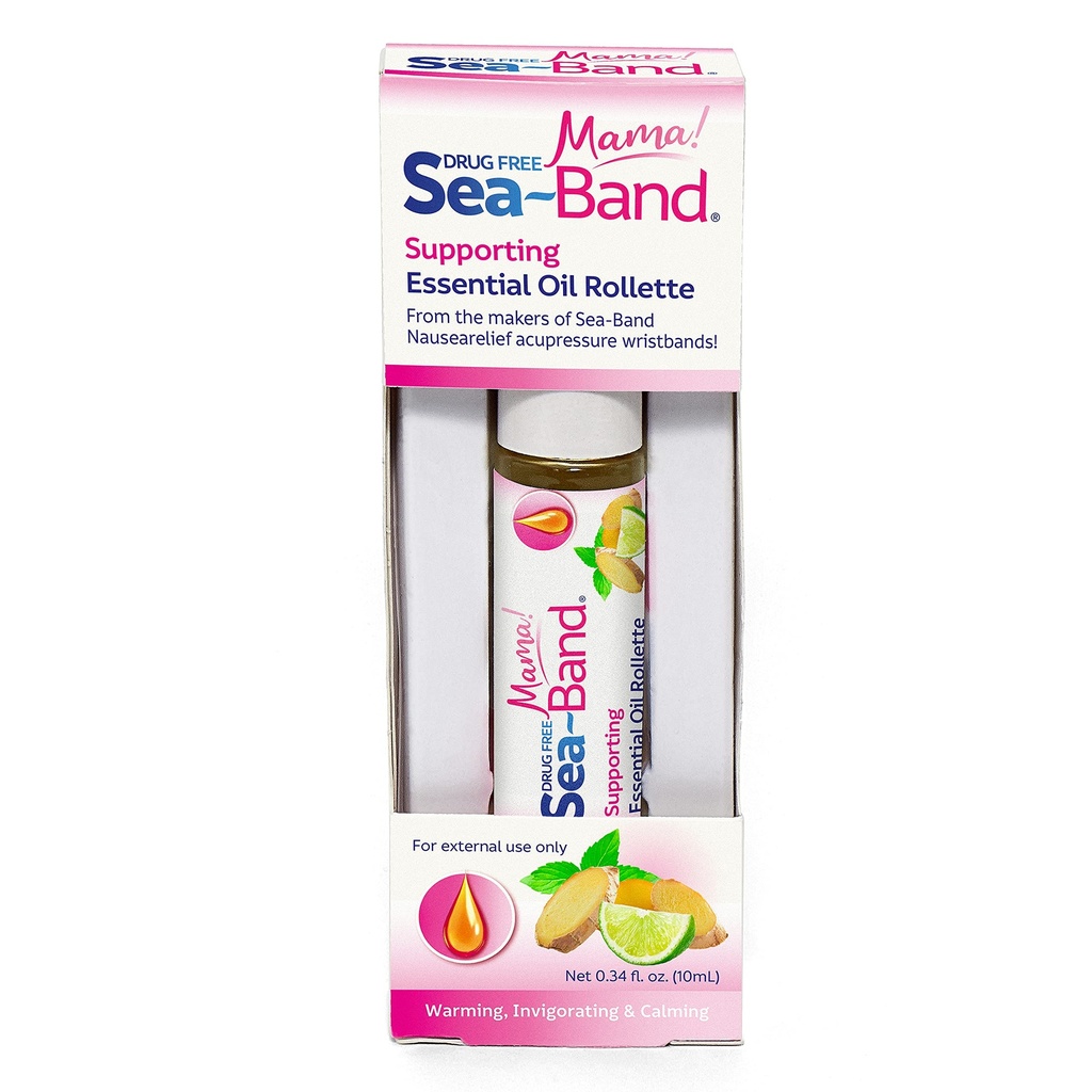 Sea-Band Mama! Essential Oil Calming Aromatherapy Rollette for Aamun sairausapu