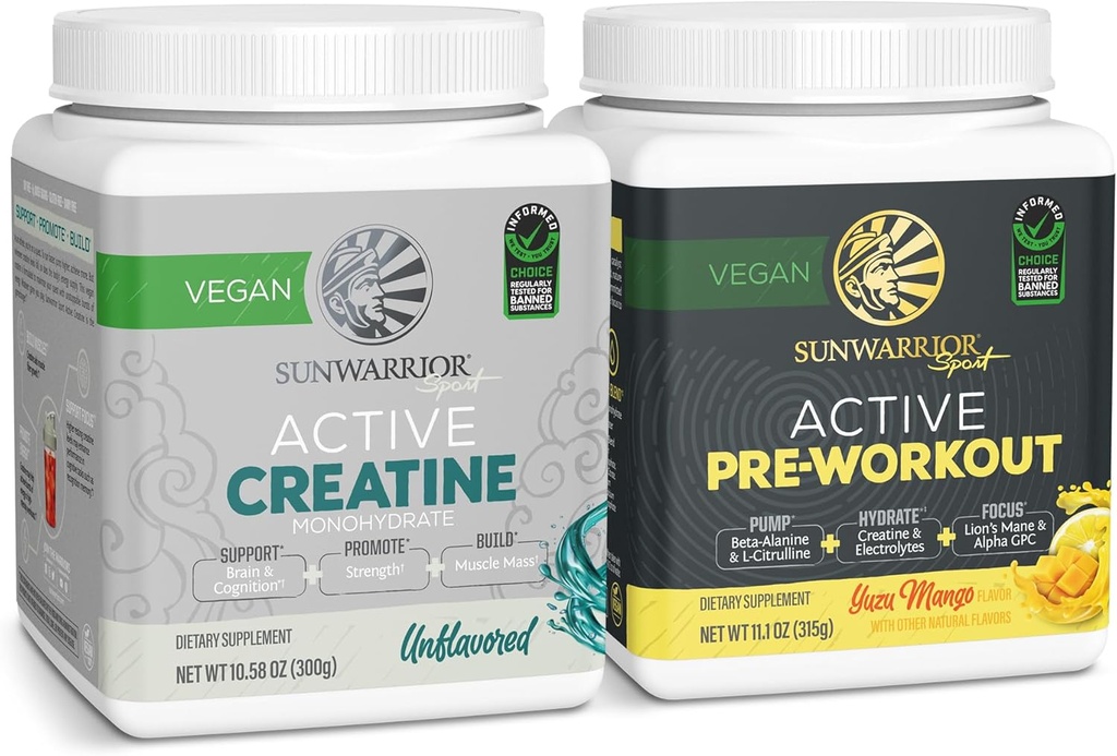 Active Preworkout Hydration Blend & Creatiini Monohydraatti Powder Set ... Bundle & Tallenna ...