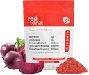 Red Tonik Superfood Powder |Beet Root | Mushroom |Turmeric |Daily Supplement med 13 Superfoods | Vitaminer och mineraler |Boost Energy, Stamina | Post-Workout Recovery |Berry Flavor