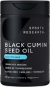 Urheilu Tutkimus Musta siemenöljy 1000 mg . Kylmäpuristettu Nigella Sativa Oil 3% Thymokinoni...