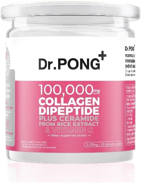 Generic Dr.Pong 100 000 mg Collagen Dipeptide Plus Ceramidi riisiuutteesta ja C-vitamiini 102 g