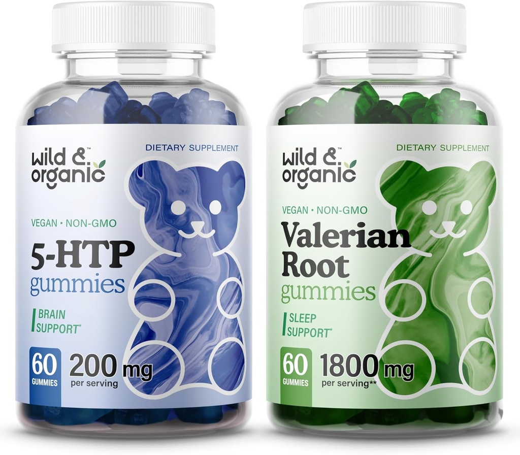 Wild & Organic 5HTP Gummies & Root Gummies 60