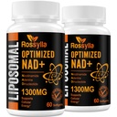 1300 MG Liposomaalinen NAD+- lisäannos . Tehostaminen NAD+ Täydennys ikääntyminen Defese, Cellular Energy, pitkäikäisyys 120 Count