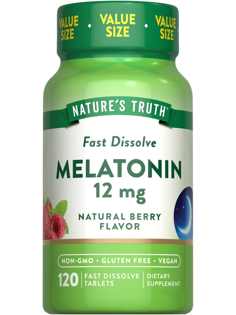 Nature's Truth Melatoniinit tabletit ... 12 mg... 120