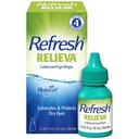 Relieva Lubricant Eye Drops, 0,33 Fl Oz Sterile, Förpackning kan variera