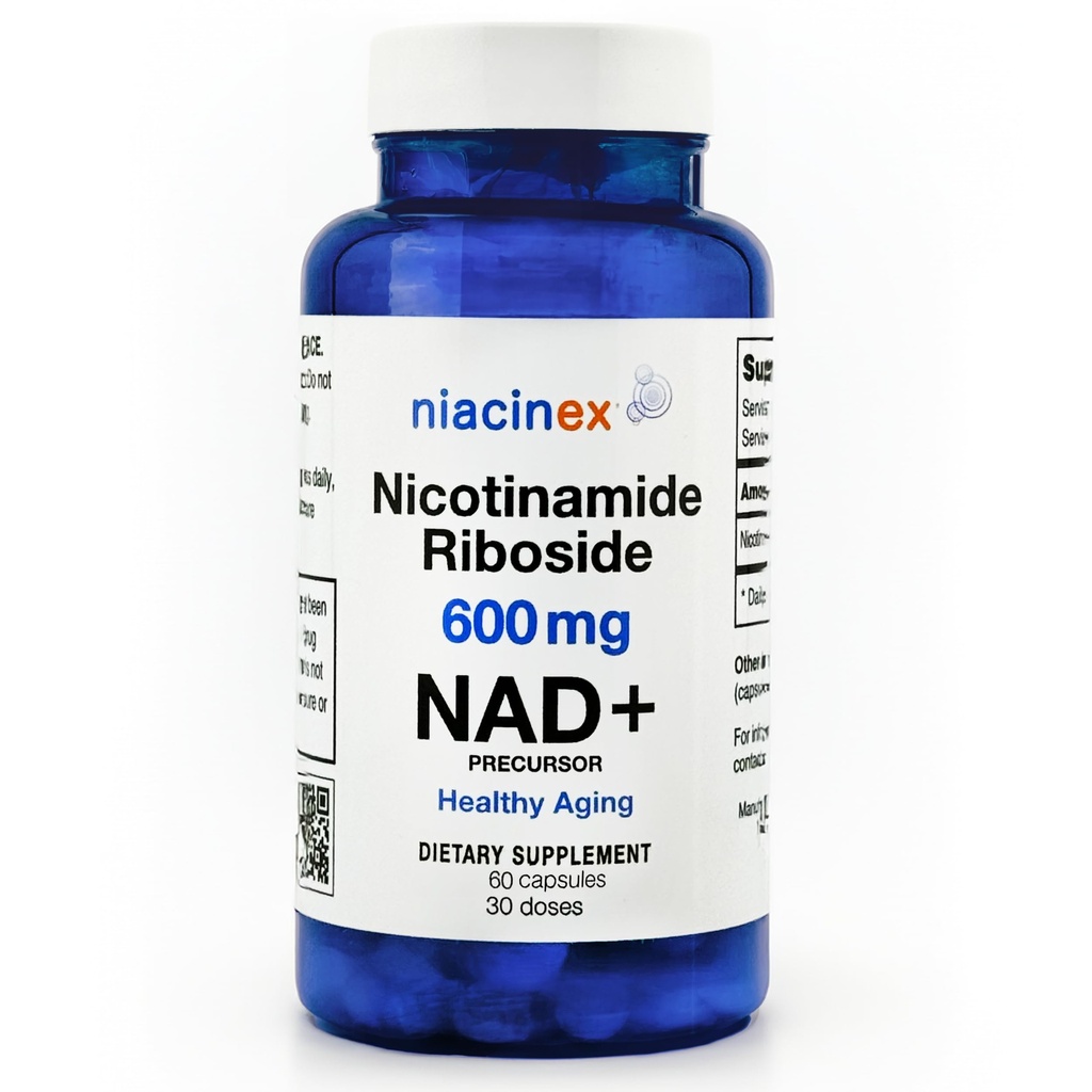NAD + Supplement - 600mg Pure Nicotinamide Riboside (NR) - Healthy Aging, Mental Clarity & Energy Booster - Cell Regeneration Supplements for Women and Men - 60 NAD Plus Capsules - Made in USA