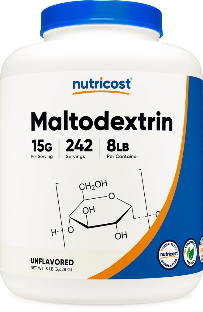 Nutricost Maltodekstriinijauhe 8LBS - Gluteeniton, GMO:iton