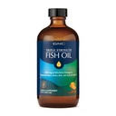 GNC Triple Strength Fish Oil Liquid Supplement, Wild Deep Ocean Caught. 1000mg EPA DHA Omega 3s, varten, sydän, aivot, iho, silmät, Joint Health, Natural Orange Flavor, 8 Fl Oz, 47 Servings