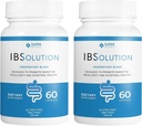 IBSolution - Ruoansulatuskanavan terveys täydentää, kaasua, turvotusta, ripulia, ummetus helpotusta, vatsakipua, psylliumia, edistää sääntöjenmukaisuutta, tukee Gut Health, Valmistettu USA - 60 Vegaani kapselit, 2-pakkaus