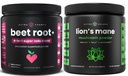 NutraChamps Beet Root Powder & Lion's Mane Powder. Kraftfull cirkulation & Adaptogen Blends