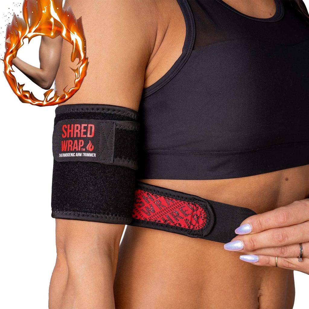 Iron Bull Strength Silppua kääreet aseet - termogeeninen Arm Trimmerit laihtuminen - Premium rasvaa polttaminen bändit Slimming Technology - Arm Body Wraps Toner ja Shaper