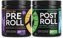 Gold BJJ PreRoll ja PostRoll Jiu Jitsu täydennysosa Bundle