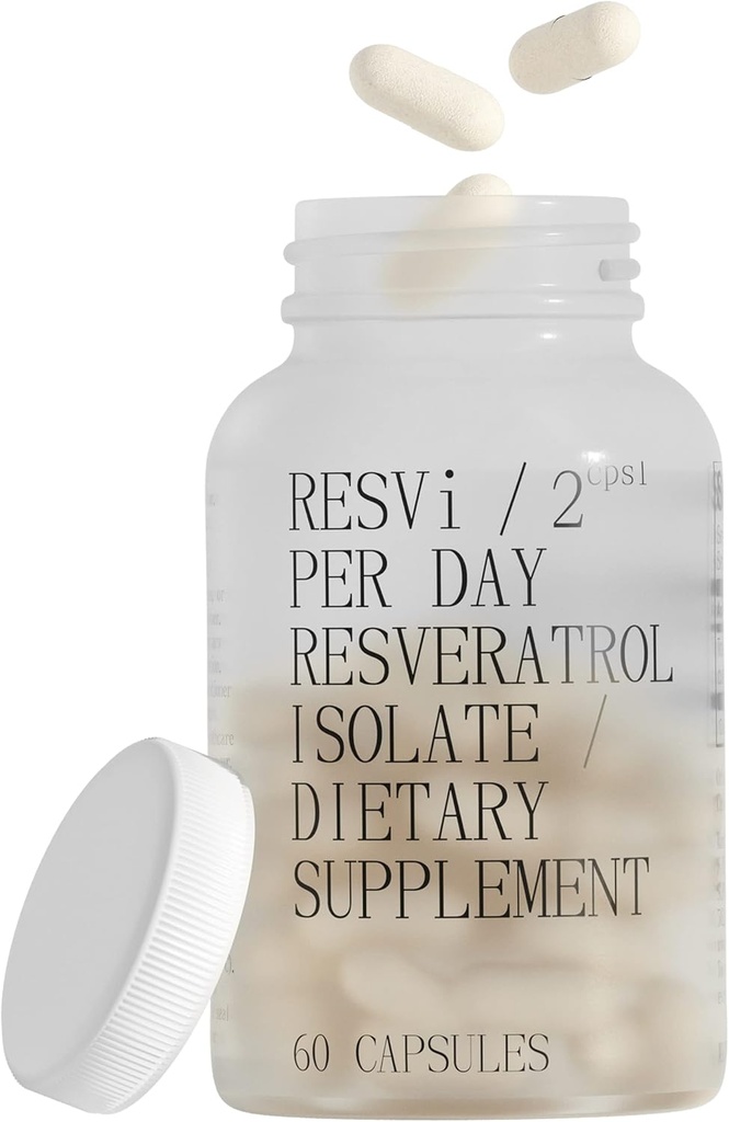 IKUINEN NUORI RESVi ... 600 mg Trans Resveratrol Antioksidantti Ravintolisä... Kasvissyöjä Terveenä ikääntyvä kapseli...