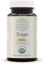 HerbEra Sage 60 kapslar, 500 mg, USDA Organic Sage (Salvia officinalis) Dried Leaf (60 kapslar)