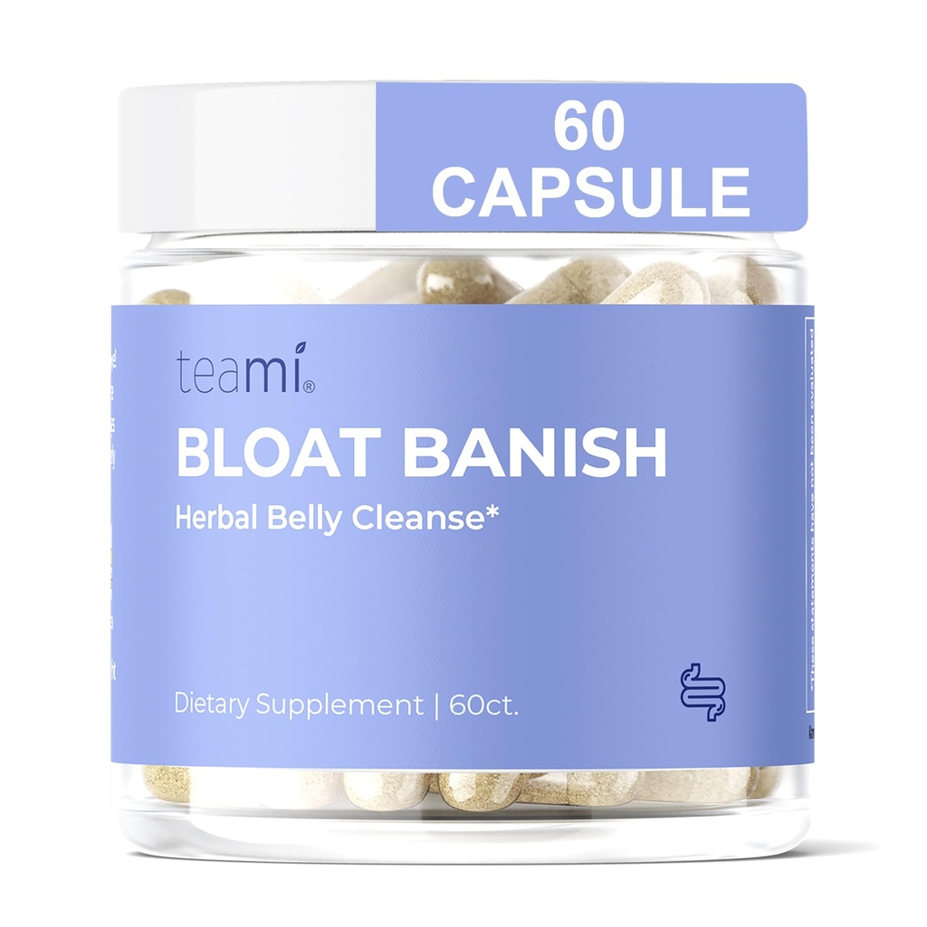 Teami Bloat Banish Fast Gas and Bloating Relief for Women - Debloat pillereitä tukemaan digestio, varmistaa sääntöjenmukaisuus ja Ummetus Relief - Natural Herbal Belly Cleanse kanssa Dgestive Enzymes
