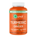 Qunol Turmeric och Ginger Capsules, 1000mg Turmeric Supplement, Ultra High Absorption för att stödja gemensam hälsa, # 1 Doctor Recommended Form of Turmeric Curcumin, 120 Count (Pack of 1)