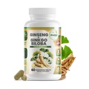 GreeNatr Ginko Biloba & Panax Ginseng Supplement - Red Ginseng Brain Supplement för minne och fokus - Ginkgo Biloba Supplements for Good Vision, Immune System and Improved Blood Flow - 60 tabletter