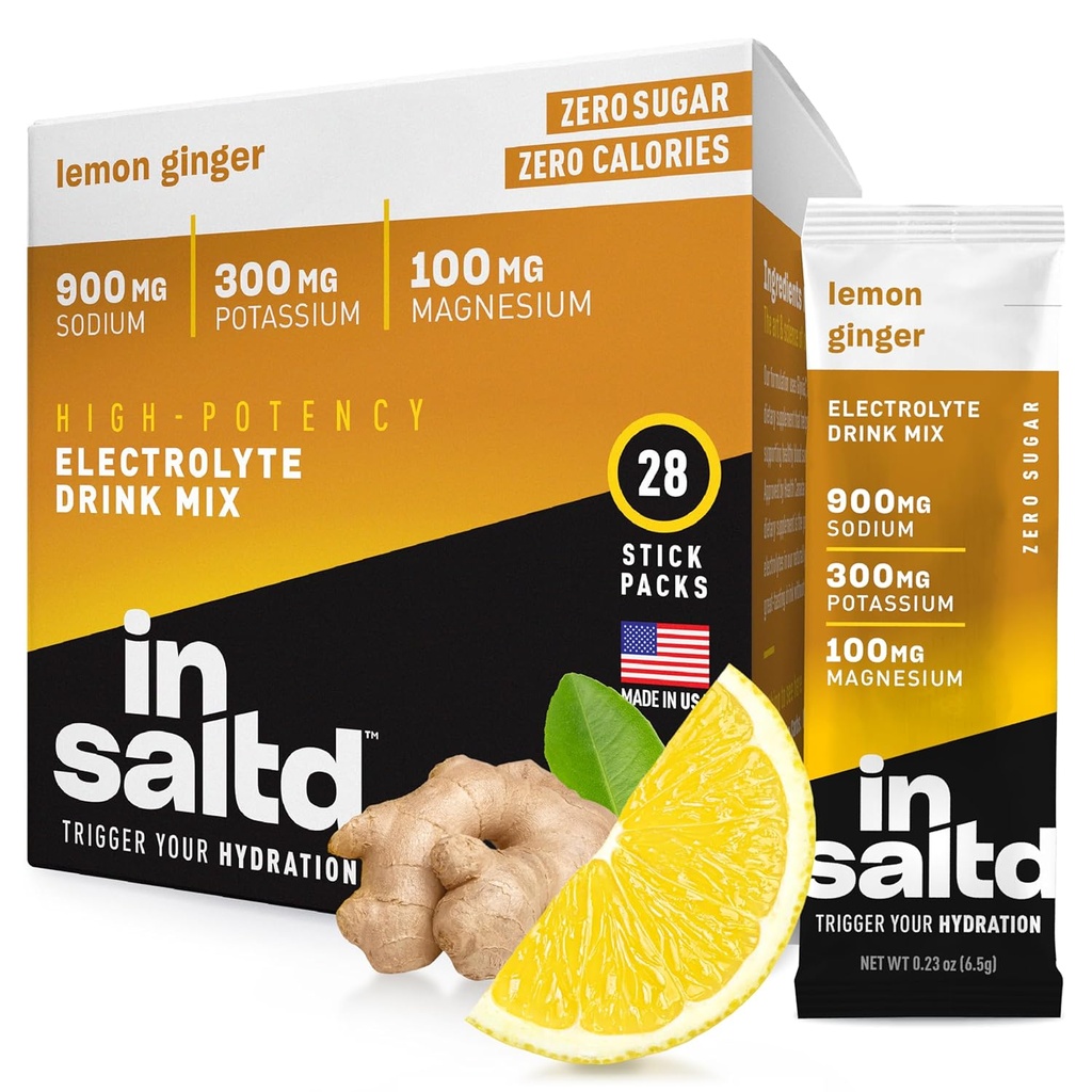 INSALTDTM Sokerittomat Elektrolyytit Powder Packetit, joissa ei ole Stevia Aftertaste 