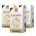 Solgar Full Spectrum Curcumin - 60 LiCaps, 3 pakkaus - Superior Absorptio - Aivot, Joint & Immuuniter Health - Ei-GMO, Vegaani, Gluteeniton, Dairy Free - 180 yhteensä