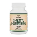 S-Acetyl L-Glutathione Capsules - 100mg, 60 greve (Acetylated Glutathione Antioxidant - Mer absorberbart än Glutathione och Liposomal Glutathione, icke-GMO och Gluten Free) av Double Wood