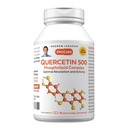 ANDREW LESSMAN Quercetin 500 mg - 30 kapselia - 500 mg ainutlaatuinen Quercetin fosfolipidikompleksi, erittäin imeytyvä Formula tukemaan tervettä sydäntä, verenkiertoa ja immuunitoimintaa. Ei lisäaineita.