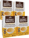 COUNTRY FARMS Skinny Broth 7-dagars plan, Instant Chicken Bone Broth, 10G Protein, Collagen Typ II, främjar bättre matsmältning, benhälsa, 7 Day Plan, 4 Pack, 28-15g Packets