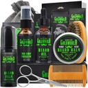 Parta Kit Parta Harja Harjaus Kit W/Parta Pesu/Shampoo Parta Öljy Balm Harja Comb Saksi Laukku e-Book Joulu Sukat Lahjat Ideoita miehille Isä Poikaystävä Miehet