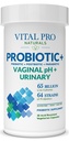 Vital Pro Naturals - Vaginal pH & Urinary Probiotics + Prebiotika, Postbiotika, Parabiotika, 4-i-1 Supplement för kvinnor, hög styrka, 64 Stammar, Digestive, Vaginal, Urinary, Immune Health, 30 ct