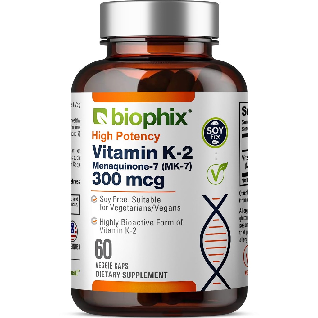 biophix-vitamiini K2 MK-7 300 mikrog, 60 vegan-kapselia