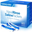 Vattenpuls 60 Nasal Rinse Packets, Effektiva Neti Pot Salt Packets, Nasal Rinse Salt Packets Individuellt inslagna - Bekväm lösning för Sinusit, Allergier och kall lättnad