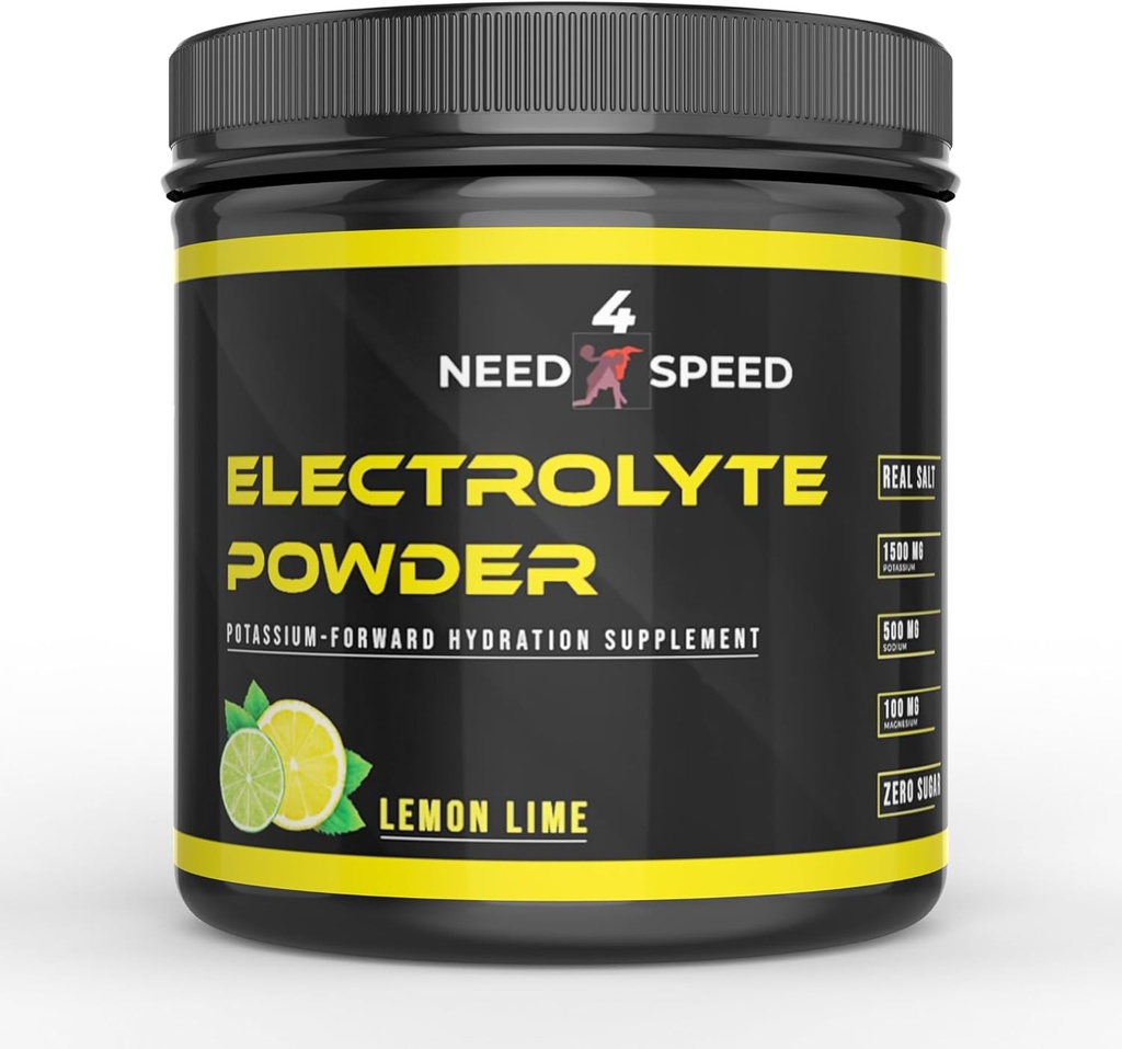 Lemon Lime Electrolyte Powder, 60 Servings, Hydration Solution with Vitamiinit, Minerals, ja Electrolytes for Atletes, Fitness Enthusiasts, ja Active Lifestyles, 13.5oz
