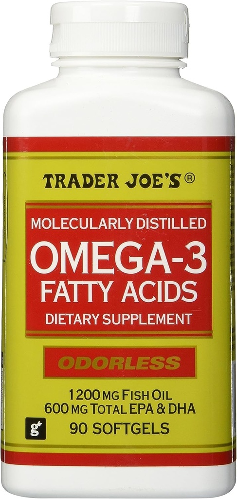 Trader Joen molekyylitislattu Omega-3 Rasvahapot Ravintolisä