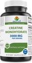 Brieofood Creatiini pillereitä 3000 mg per tarjoilu - 240 tablettia - 3rd Party Lab testattu puhtaus & laatu - auttaa parantamaan urheilullinen suorituskyky