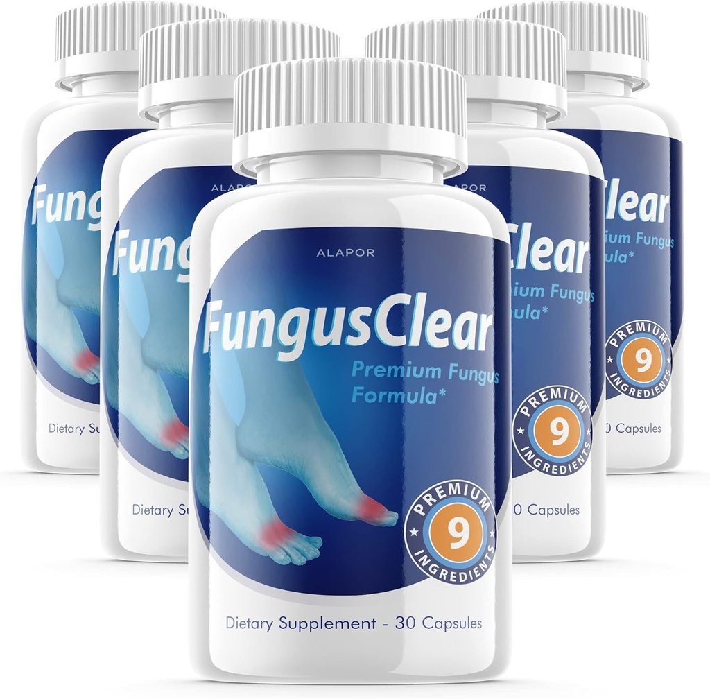 (5 Pack) Sieni Clear - Probiootti Fungus Clear Pills, Advance Formula Fungusclear Kapselit, Sieni Clear Max, 150 päivän tarjonta.