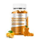 Glukosamiini Chondroitin Gummies with MSM & Elderberry Extra Strength - Joint Support, antioksidantti Immuuni täydentää aikuisille, miesten & naisten mineraalit, Coenzyme Q10, DHA - 60 Orange Gummies