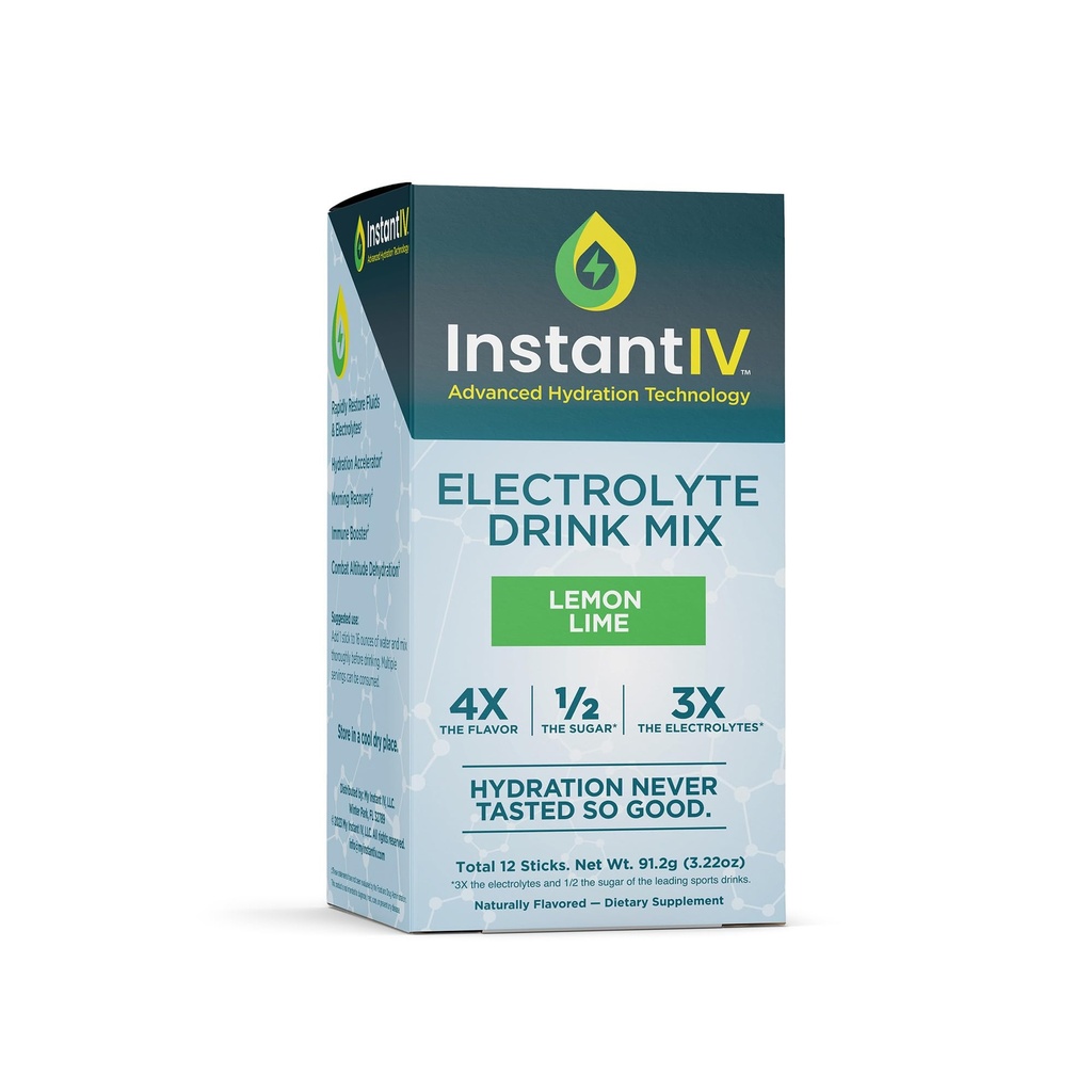 Elektrolyyttejä Powder - 3X Elektrolyyttejä, 1/2 sokeria C-vitamiinilla, B3, B6, Elektrolyyttejä Powder Packets for Hydration, Recovery & Immuniteetti, Vegaani ja Gluteeniton .
