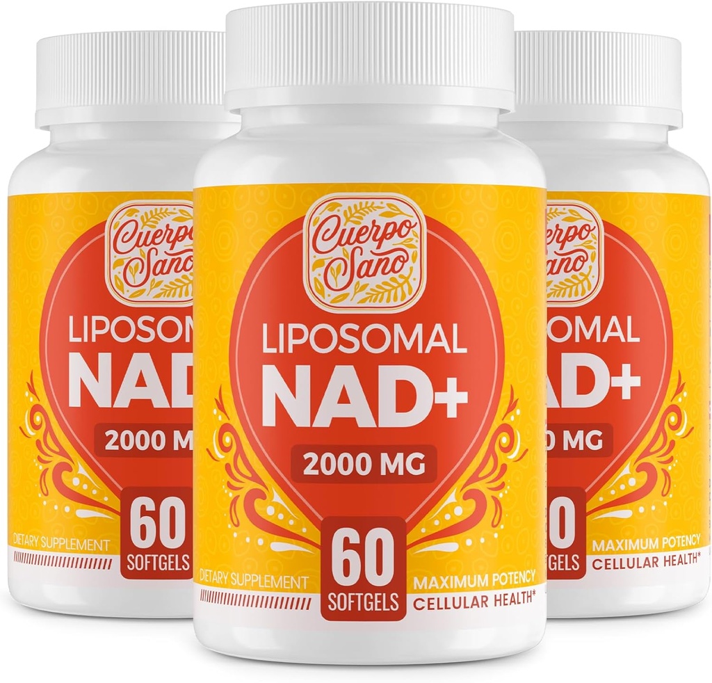 2000 MG NAD-lisä, liposomaalinen NAD+, korkea imeytyminen, tehokkaampi kuin Nikotinamidi Ribosidi, puhdas & Plus- tehostettu lisäaine, ikääntyvä puolustus, aineenvaihdunta & solua, 180 pehmeää geeliä