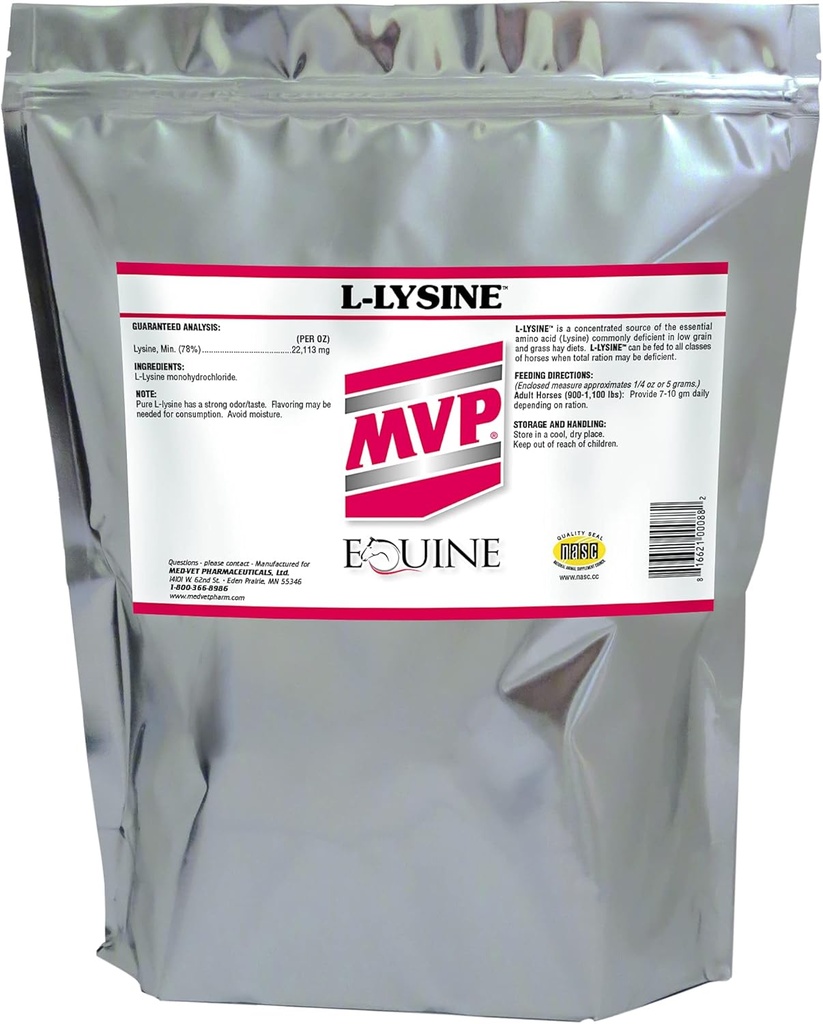 MVP L-Lysine (10lb) för Equine Muscle/Immune Support