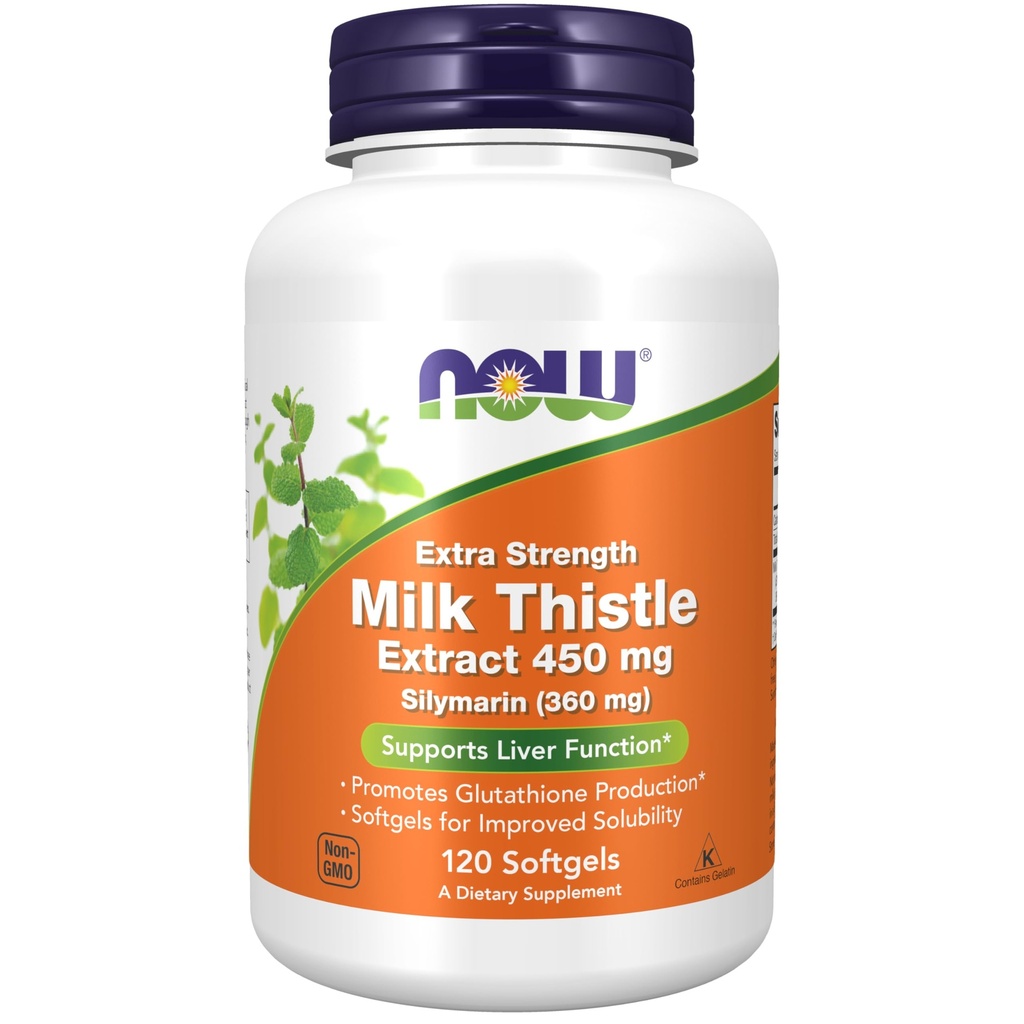 NYT Ruokalisät, Silymarin maito ohdake uute, extra vahvuus 450 mg, 120 Softgels