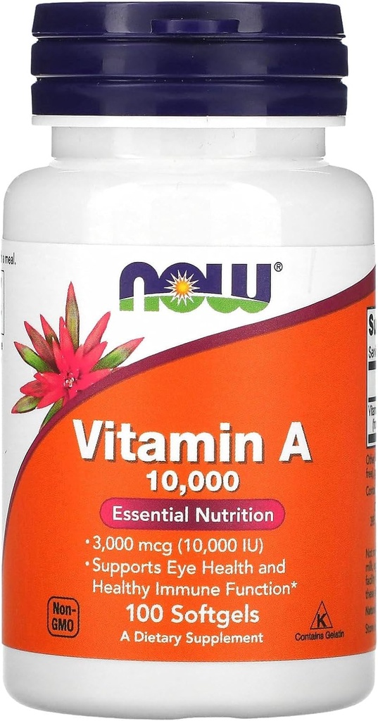 Nyt Ruoka A-vitamiini 10 000 IU 100 Sgels
