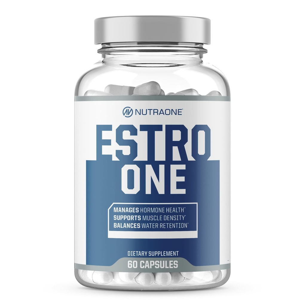 NutraOne EstroOne Hormonituki Men Natural Strength, Mieliala, ja Drive Support* (60 kapselia)
