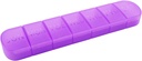 Viikoittain pilleri Organizer, kerran päivässä, 7 päivän pilleri laatikollinen, Matte Violetti, Suuri 7 Osasto Vitamiinit Case Pill Dispenser lääketieteen, Lääkkeet, Kalaöljyt, Lisäravinteet, Kapseli, Tabletit
