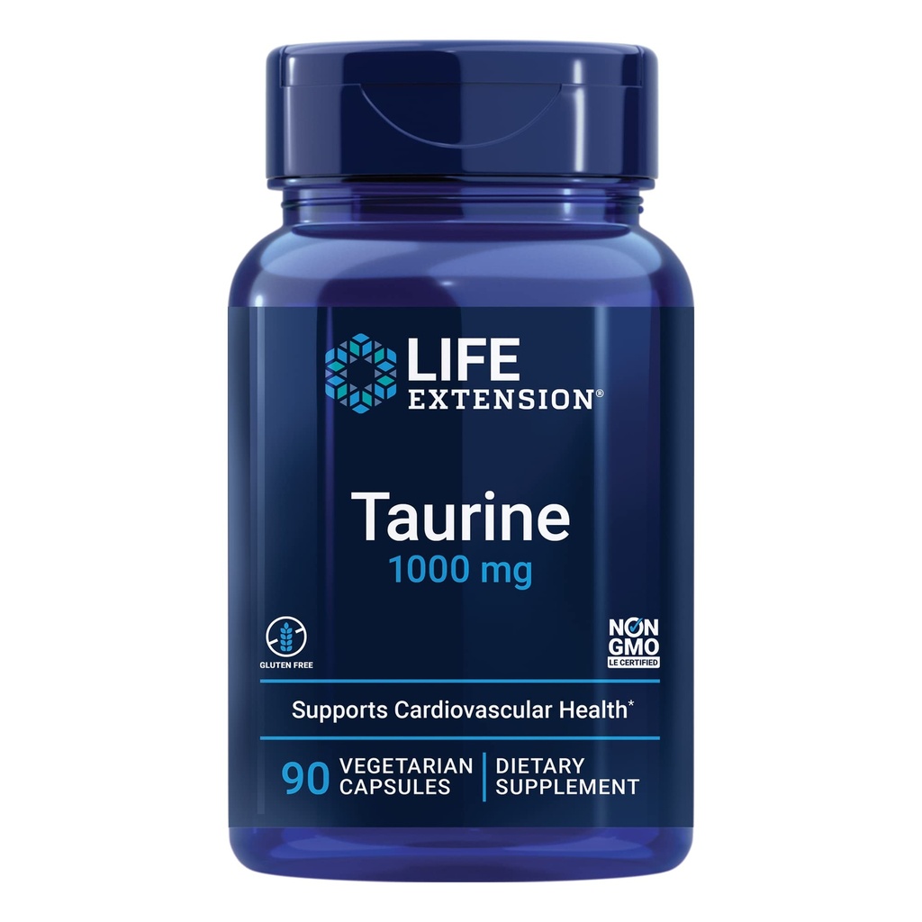 Life Extension Super Selenium Komplex med Vitamin E och Taurin Amino Acid - Cellulär hälsa, Hjärta, Lever, Hjärna, Muskel, Motion och Longevity Support