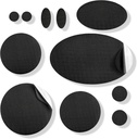 aZengear Repair Patches - Vattentät, Självhäftande, Tear-Cold-Heat-Resistent Nylon Polyester Fix Puffer Coats, Gear, Tents (11 Pieces, Solid Black)